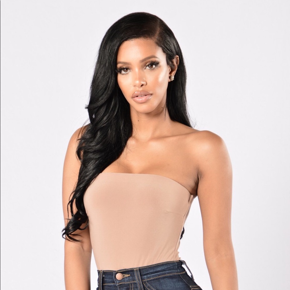 Tubular Bodysuit Mocha Fashionnova